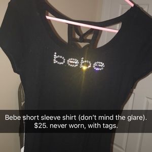 Bebe short sleeve shirt